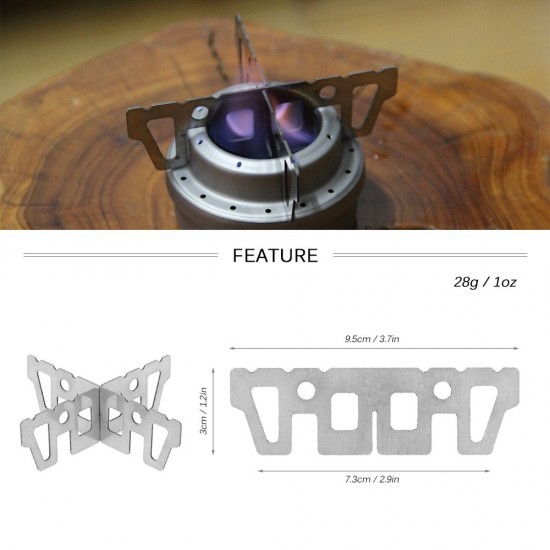 Stainless Steel Alcohol Stove Rack Cross Stand Outdoor Camping Stove Stand Support Rack Stainless Steel Alcohol Stove Rack Cross Stand Outdoor Camping Stove Stand Support Rack
