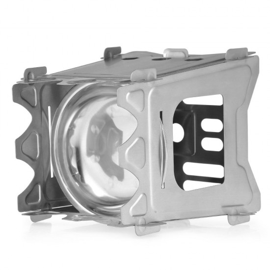 Outdoor Camping Stove Portable Folding Pocket Backpacking Wood Stove with Alcohol Tray for Camping Fishing Hiking Outdoor Camping Stove Portable Folding Pocket Backpacking Wood Stove with Alcohol Tray for Camping Fishing Hiking