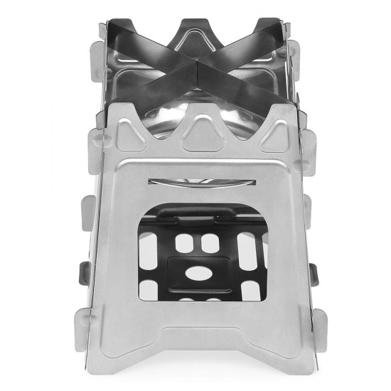 Outdoor Camping Stove Portable Folding Pocket Backpacking Wood Stove with Alcohol Tray for Camping Fishing Hiking Outdoor Camping Stove Portable Folding Pocket Backpacking Wood Stove with Alcohol Tray for Camping Fishing Hiking