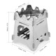 Outdoor Camping Stove Portable Folding Pocket Backpacking Wood Stove with Alcohol Tray for Camping Fishing Hiking Outdoor Camping Stove Portable Folding Pocket Backpacking Wood Stove with Alcohol Tray for Camping Fishing Hiking