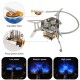 5800W Foldable Camping Gas Stove 3 Burners Piezo Ignition Lightweight Windproof Backpacking Stove Outdoor Cooking Stove for Camping Hiking Picnics 5800W Foldable Camping Gas Stove 3 Burners Piezo Ignition Lightweight Windproof Backpacking Stove Outdoor Cooking Stove for Camping Hiking Picnics