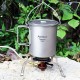 Aomiun Ultralight 750ml Titanium Pot Portable Titanium Water Mug Cup with Lid and Foldable Handle Outdoor Camping Cooking Picnic Aomiun Ultralight 750ml Titanium Pot Portable Titanium Water Mug Cup with Lid and Foldable Handle Outdoor Camping Cooking Picnic