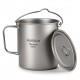 Aomiun Ultralight 750ml Titanium Pot Portable Titanium Water Mug Cup with Lid and Foldable Handle Outdoor Camping Cooking Picnic Aomiun Ultralight 750ml Titanium Pot Portable Titanium Water Mug Cup with Lid and Foldable Handle Outdoor Camping Cooking Picnic