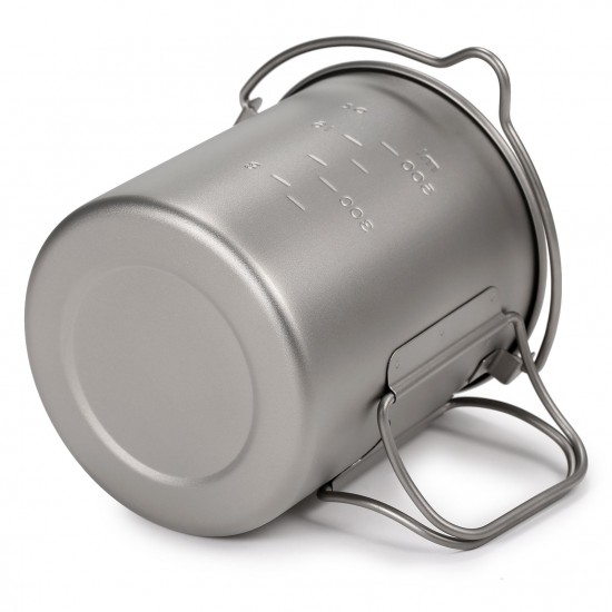 Aomiun Ultralight 750ml Titanium Pot Portable Titanium Water Mug Cup with Lid and Foldable Handle Outdoor Camping Cooking Picnic Aomiun Ultralight 750ml Titanium Pot Portable Titanium Water Mug Cup with Lid and Foldable Handle Outdoor Camping Cooking Picnic