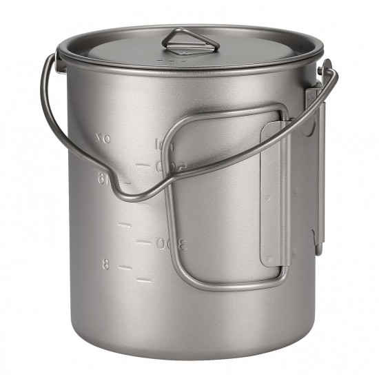 Aomiun Ultralight 750ml Titanium Pot Portable Titanium Water Mug Cup with Lid and Foldable Handle Outdoor Camping Cooking Picnic Aomiun Ultralight 750ml Titanium Pot Portable Titanium Water Mug Cup with Lid and Foldable Handle Outdoor Camping Cooking Picnic
