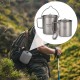 Aomiun Ultralight 750ml Titanium Pot Portable Titanium Water Mug Cup with Lid and Foldable Handle Outdoor Camping Cooking Picnic Aomiun Ultralight 750ml Titanium Pot Portable Titanium Water Mug Cup with Lid and Foldable Handle Outdoor Camping Cooking Picnic