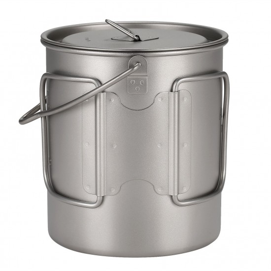 Aomiun Ultralight 750ml Titanium Pot Portable Titanium Water Mug Cup with Lid and Foldable Handle Outdoor Camping Cooking Picnic Aomiun Ultralight 750ml Titanium Pot Portable Titanium Water Mug Cup with Lid and Foldable Handle Outdoor Camping Cooking Picnic