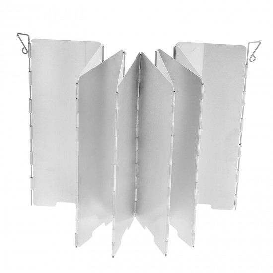 10 Plates Foldable Windscreen for Outdoor Camping Stoves Gas Stove Wind Shield Screens Windshield 10 Plates Foldable Windscreen for Outdoor Camping Stoves Gas Stove Wind Shield Screens Windshield