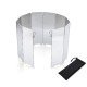 10 Plates Foldable Windscreen for Outdoor Camping Stoves Gas Stove Wind Shield Screens Windshield 10 Plates Foldable Windscreen for Outdoor Camping Stoves Gas Stove Wind Shield Screens Windshield