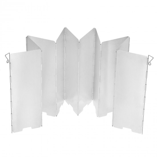 10 Plates Foldable Windscreen for Outdoor Camping Stoves Gas Stove Wind Shield Screens Windshield 10 Plates Foldable Windscreen for Outdoor Camping Stoves Gas Stove Wind Shield Screens Windshield