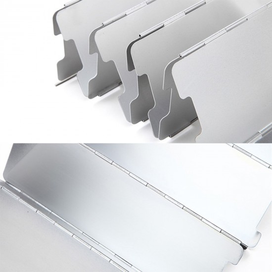 10 Plates Foldable Windscreen for Outdoor Camping Stoves Gas Stove Wind Shield Screens Windshield 10 Plates Foldable Windscreen for Outdoor Camping Stoves Gas Stove Wind Shield Screens Windshield