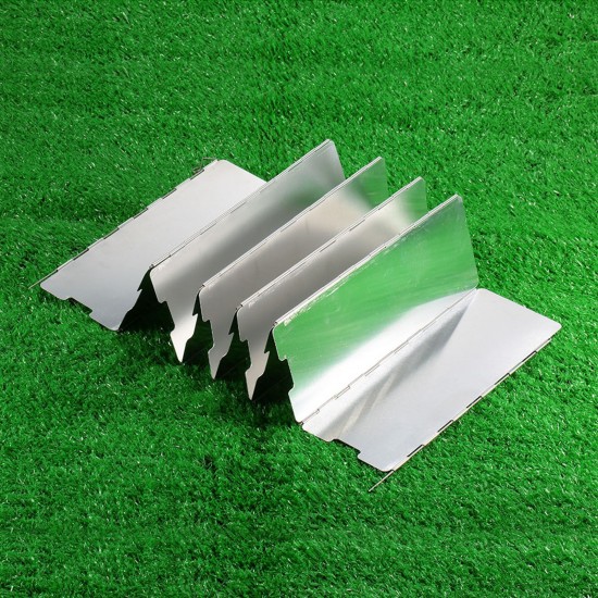 10 Plates Foldable Windscreen for Outdoor Camping Stoves Gas Stove Wind Shield Screens Windshield 10 Plates Foldable Windscreen for Outdoor Camping Stoves Gas Stove Wind Shield Screens Windshield