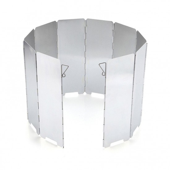 10 Plates Foldable Windscreen for Outdoor Camping Stoves Gas Stove Wind Shield Screens Windshield 10 Plates Foldable Windscreen for Outdoor Camping Stoves Gas Stove Wind Shield Screens Windshield