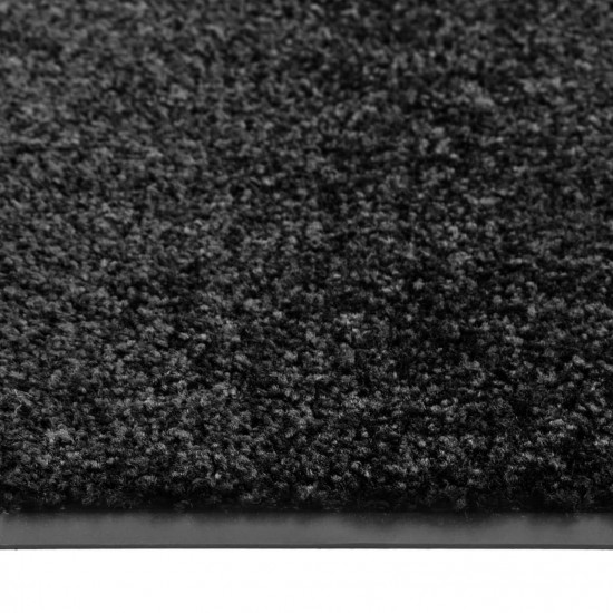 Doormat Washable Black 90x150 cm Doormat Washable Black 90x150 cm