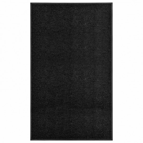 Doormat Washable Black 90x150 cm Doormat Washable Black 90x150 cm