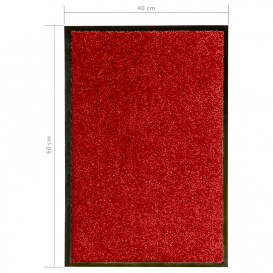 Doormat Washable Red 40x60 cm Doormat Washable Red 40x60 cm