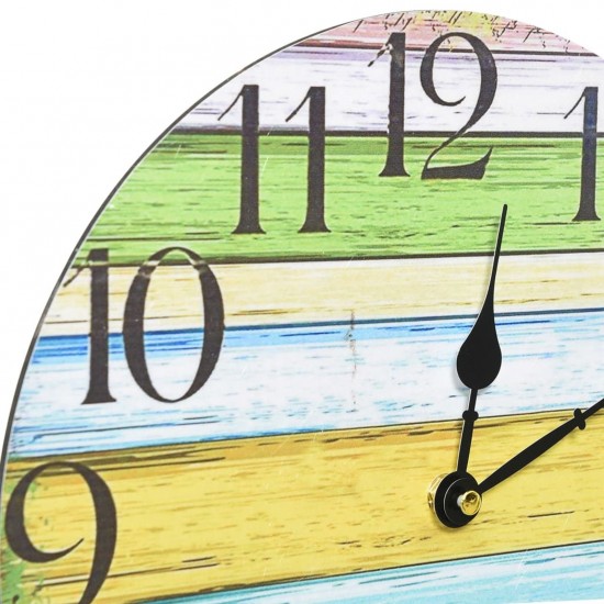 Wall Clock Multicolour 30 cm MDF Wall Clock Multicolour 30 cm MDF