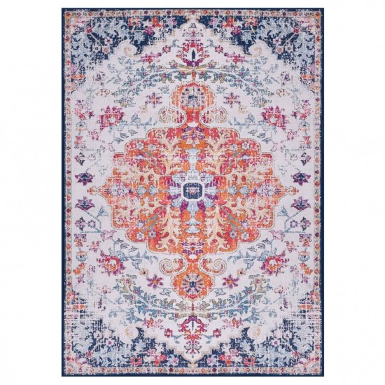 Printed Rug Multicolour 120x160 cm Fabric Printed Rug Multicolour 120x160 cm Fabric
