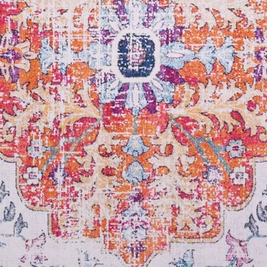 Printed Rug Multicolour 120x160 cm Fabric Printed Rug Multicolour 120x160 cm Fabric