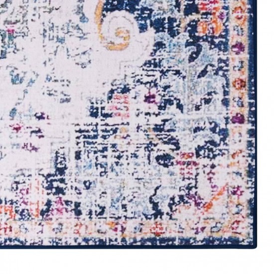 Printed Rug Multicolour 120x160 cm Fabric Printed Rug Multicolour 120x160 cm Fabric