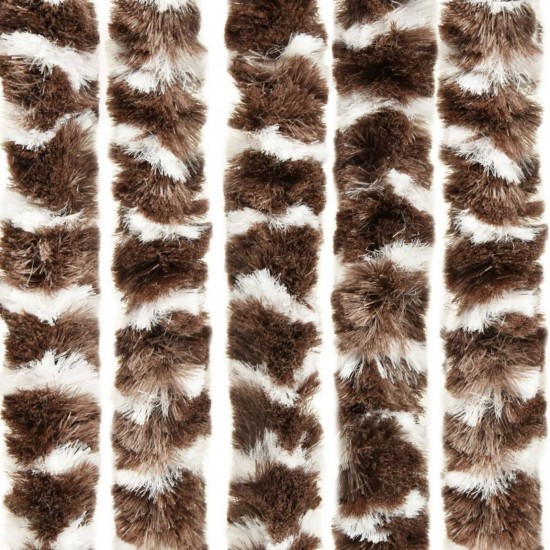 Insect Curtain Brown and White 100x220 cm Chenille Insect Curtain Brown and White 100x220 cm Chenille