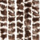 Insect Curtain Brown and White 100x220 cm Chenille Insect Curtain Brown and White 100x220 cm Chenille