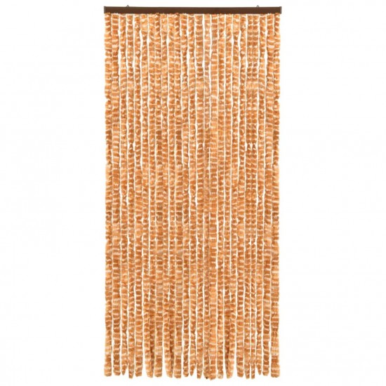 Insect Curtain Ochre and White 100x220 cm Chenille Insect Curtain Ochre and White 100x220 cm Chenille