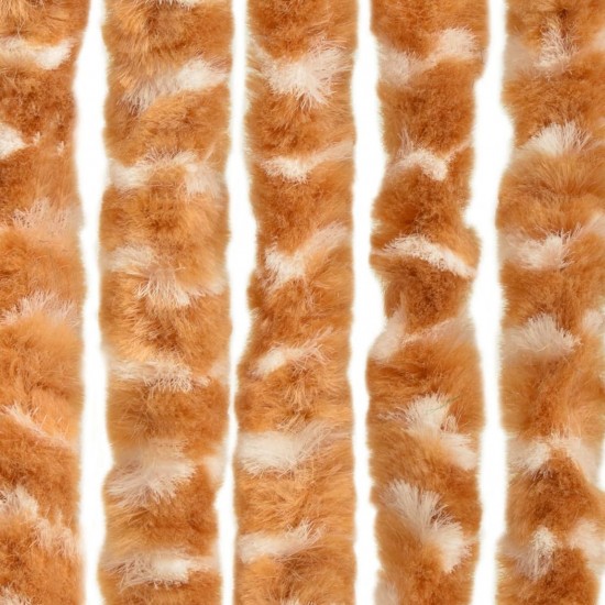Insect Curtain Ochre and White 100x220 cm Chenille Insect Curtain Ochre and White 100x220 cm Chenille