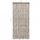 Insect Curtain Taupe and White 90x220 cm Chenille Insect Curtain Taupe and White 90x220 cm Chenille