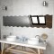 Wall Mirrors 4 pcs 100x23 cm Wave Glass
