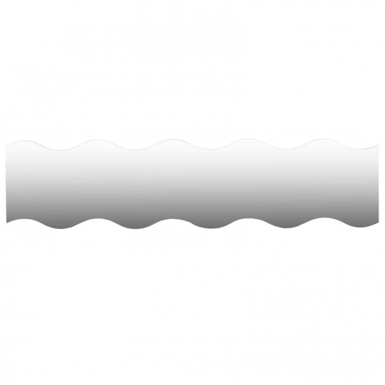 Wall Mirrors 4 pcs 100x23 cm Wave Glass Wall Mirrors 4 pcs 100x23 cm Wave Glass