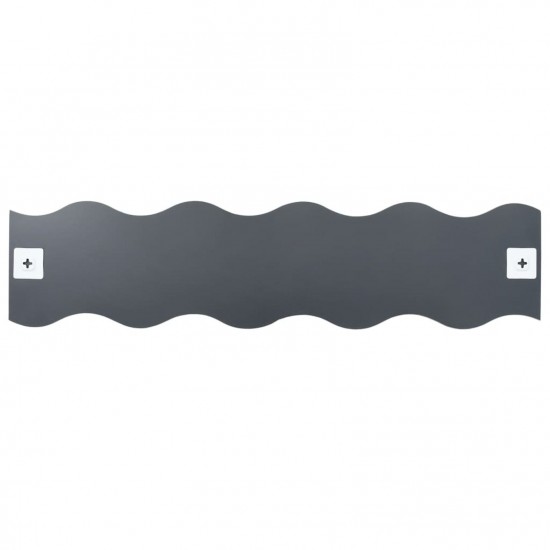 Wall Mirrors 4 pcs 100x23 cm Wave Glass Wall Mirrors 4 pcs 100x23 cm Wave Glass