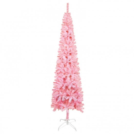 Slim Christmas Tree Pink 240 cm Slim Christmas Tree Pink 240 cm