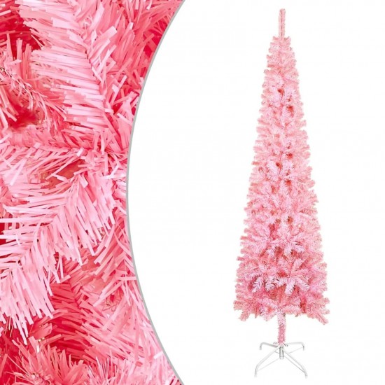 Slim Christmas Tree Pink 240 cm Slim Christmas Tree Pink 240 cm