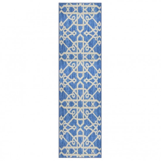 Carpet Runner Blue 80x300 cm Carpet Runner Blue 80x300 cm