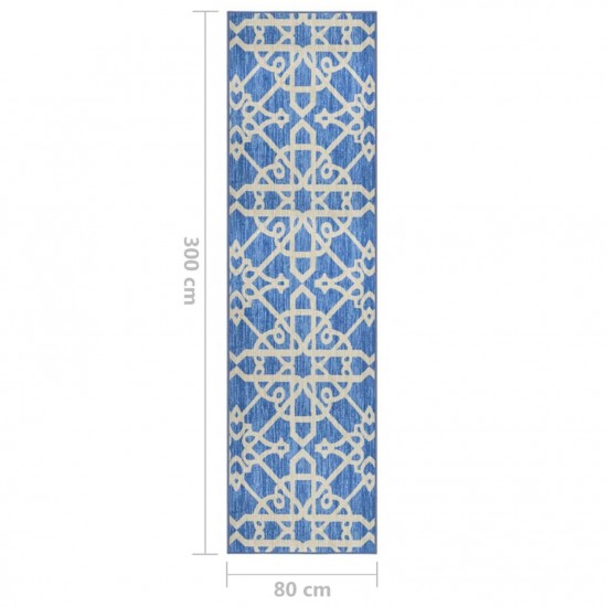 Carpet Runner Blue 80x300 cm Carpet Runner Blue 80x300 cm