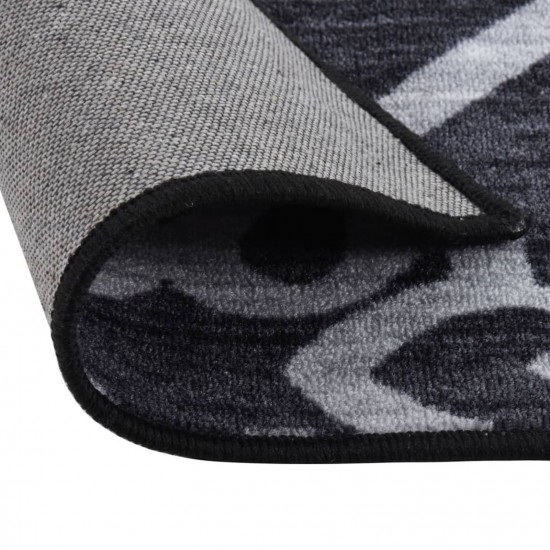 Carpet Runner Black 80x250 cm Carpet Runner Black 80x250 cm