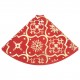 Luxury Christmas Tree Skirt with Sock Red 150 cm Fabric Luxury Christmas Tree Skirt with Sock Red 150 cm Fabric