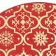 Luxury Christmas Tree Skirt with Sock Red 150 cm Fabric Luxury Christmas Tree Skirt with Sock Red 150 cm Fabric