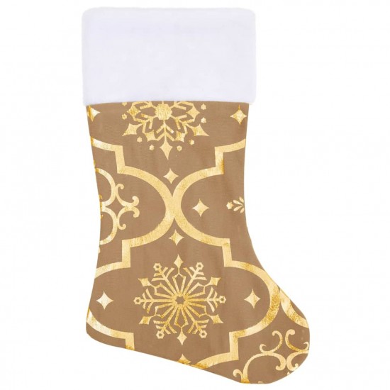 Luxury Christmas Tree Skirt with Sock Yellow 122 cm Fabric Luxury Christmas Tree Skirt with Sock Yellow 122 cm Fabric