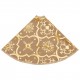 Luxury Christmas Tree Skirt with Sock Yellow 122 cm Fabric Luxury Christmas Tree Skirt with Sock Yellow 122 cm Fabric