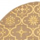 Luxury Christmas Tree Skirt with Sock Yellow 122 cm Fabric Luxury Christmas Tree Skirt with Sock Yellow 122 cm Fabric