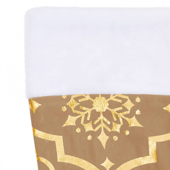 Luxury Christmas Tree Skirt with Sock Yellow 122 cm Fabric Luxury Christmas Tree Skirt with Sock Yellow 122 cm Fabric