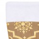 Luxury Christmas Tree Skirt with Sock Yellow 122 cm Fabric Luxury Christmas Tree Skirt with Sock Yellow 122 cm Fabric