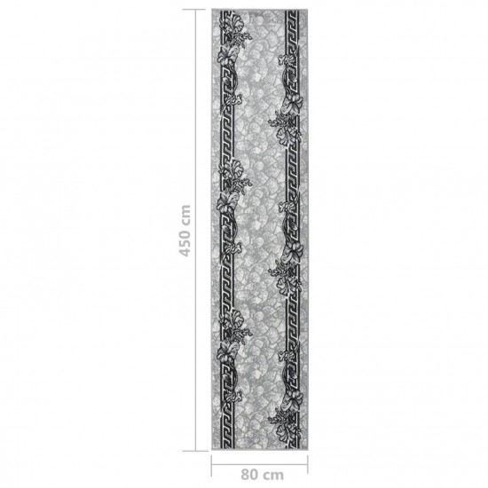 Runner Rug BCF Grey 80x450 cm Runner Rug BCF Grey 80x450 cm