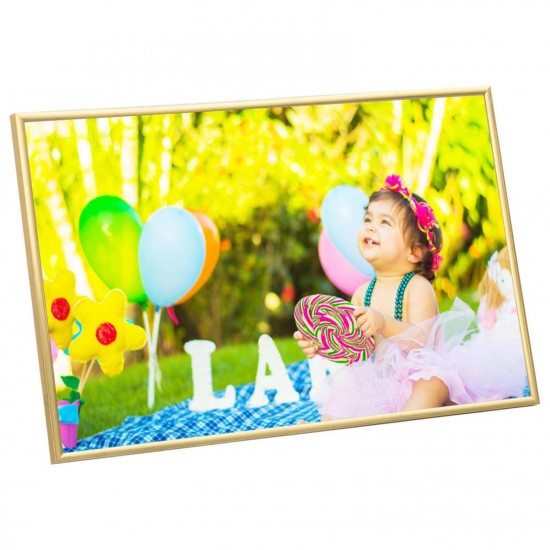 Photo Frames Collage 5 pcs for Wall or Table Gold 50x70 cm MDF Photo Frames Collage 5 pcs for Wall or Table Gold 50x70 cm MDF
