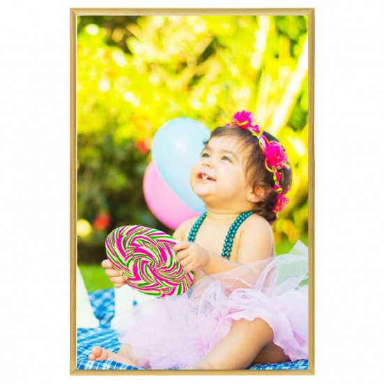 Photo Frames Collage 5 pcs for Wall or Table Gold 50x70 cm MDF Photo Frames Collage 5 pcs for Wall or Table Gold 50x70 cm MDF