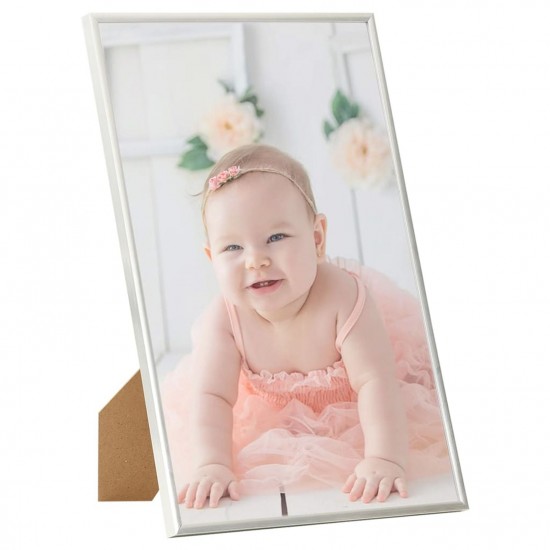 Photo Frames Collage 10pcs for Wall or Table Silver 15x21cm MDF Photo Frames Collage 10pcs for Wall or Table Silver 15x21cm MDF