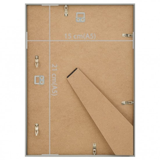 Photo Frames Collage 10pcs for Wall or Table Silver 15x21cm MDF Photo Frames Collage 10pcs for Wall or Table Silver 15x21cm MDF