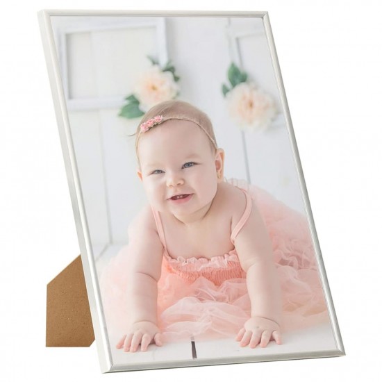 Photo Frames Collage 3 pcs for Wall/Table Silver 42x59.4 cm MDF Photo Frames Collage 3 pcs for Wall/Table Silver 42x59.4 cm MDF